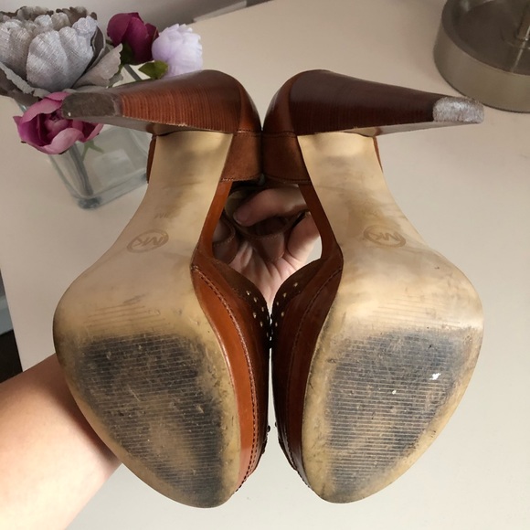 Michael Kors Suede Studded Platform Heels - Picture 8 of 8